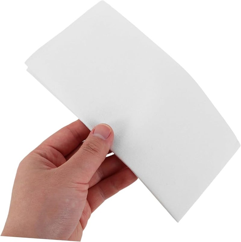 100 قطعة من المناشف الناعمة البيضاء للاستخدام لمرة واحدة للمطبخ والحمام وحفلات الزفاف والحفلات - Image 4